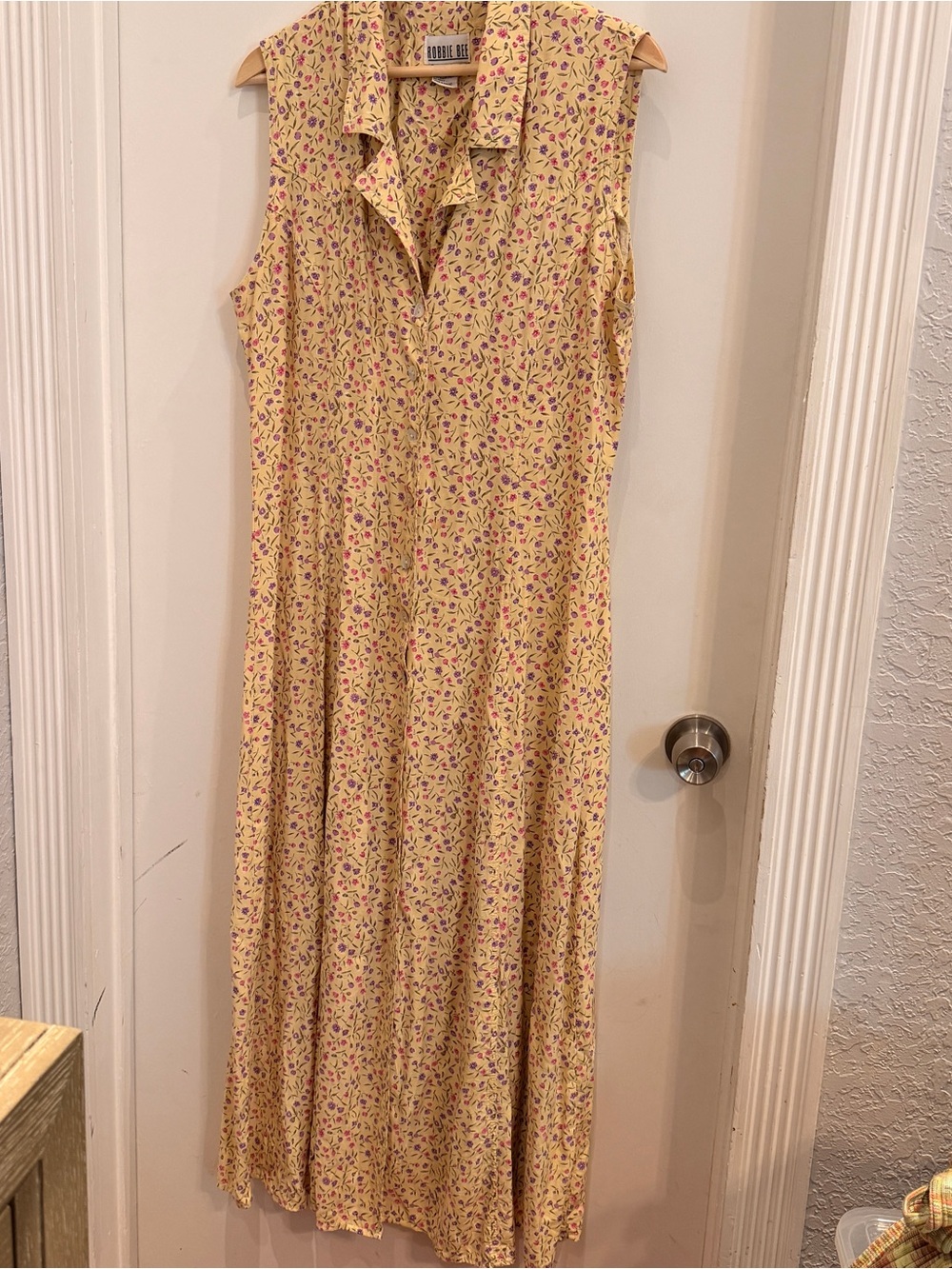 Robbie Bee Floral Midi Dress Size 14 Cottagecore 90s Vintage